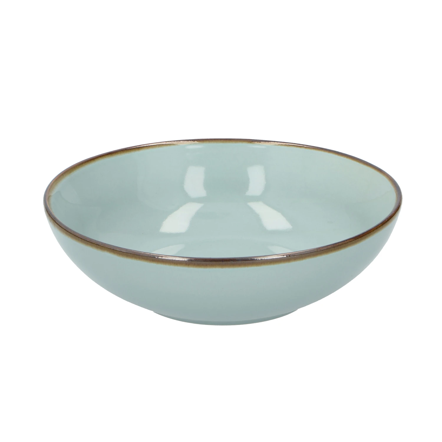 Kom 18 Cm Rond Keramiek Mintblauw 1 Kom 18 Cm Rond Keramiek Mintblauw
