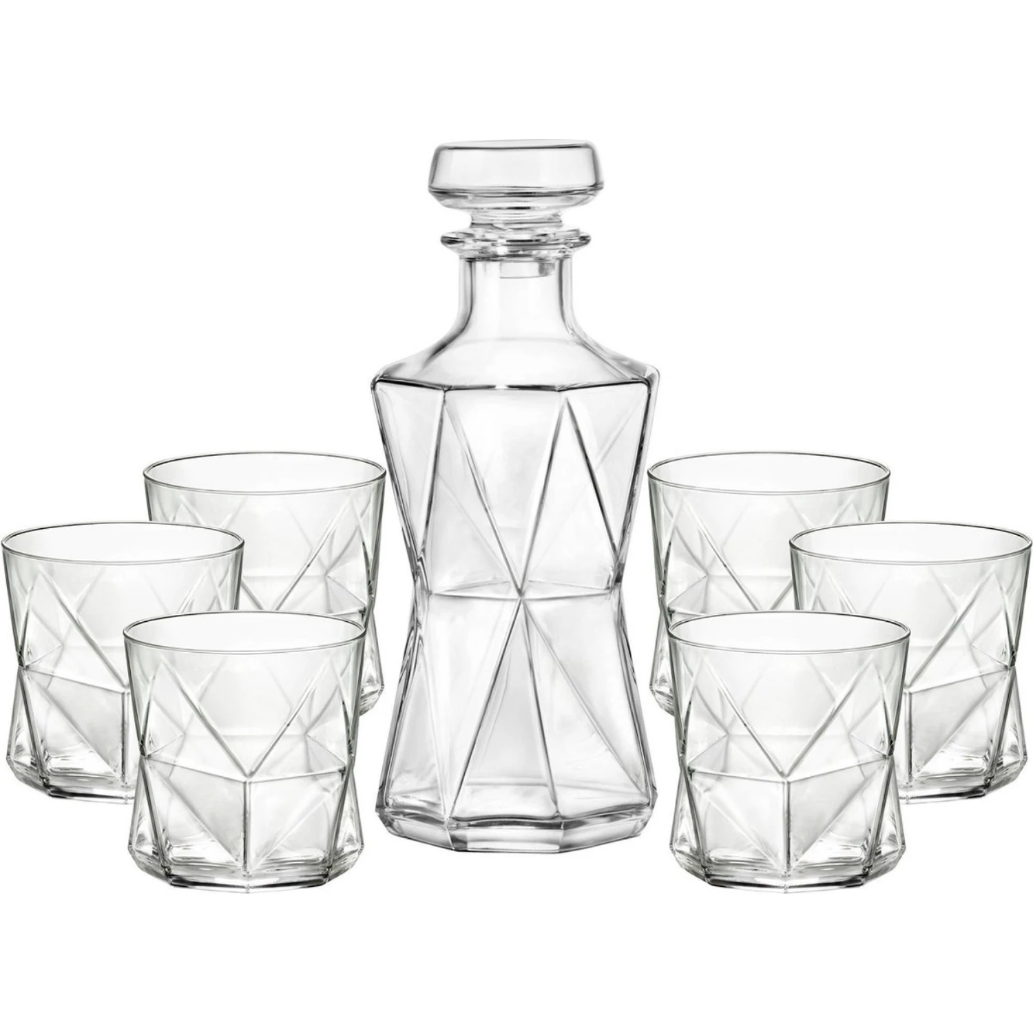 Bormioli Rocco Cassiopea Whiskeyset 7-delig 2 Bormioli Rocco Cassiopea Whiskeyset 7-delig - Afbeelding 2