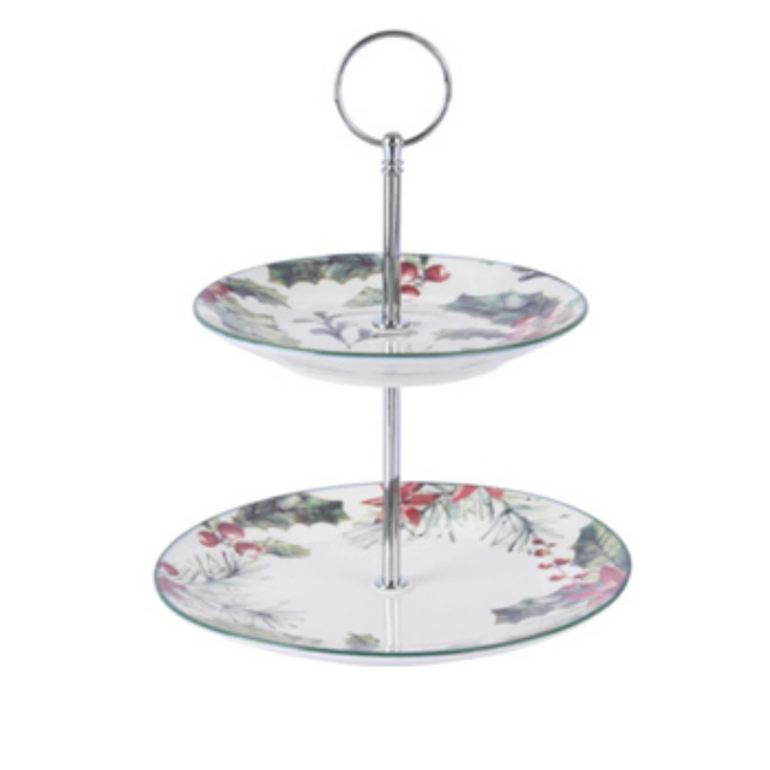 Excellent Houseware Etagere 2-laags Porselein 2 Assorti 2 Excellent Houseware Etagere 2-laags Porselein 2 Assorti - Afbeelding 2