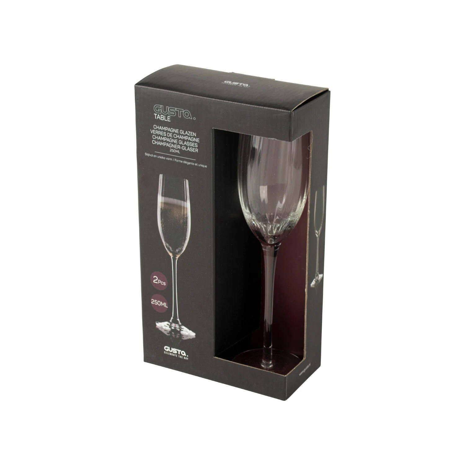Gusta Champagneglazen 250 Ml 2 Stuks 1 Gusta Champagneglazen 250 Ml 2 Stuks