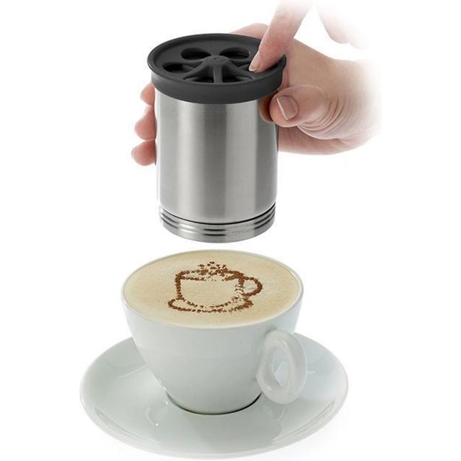 Westmark Cappuccino Cacao Strooier Rvs 1 Westmark Cappuccino Cacao Strooier Rvs