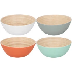 Merkloos Bamboe Schaal Ø17 X 7 Cm 4 Assorti 9 Merkloos Bamboe Schaal Ø17 X 7 Cm 4 Assorti -Dutch Rose winkel 101 9162 1