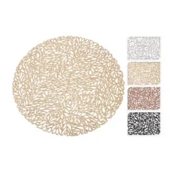 Placemat 35Cm Rond 4Ass Kleur
