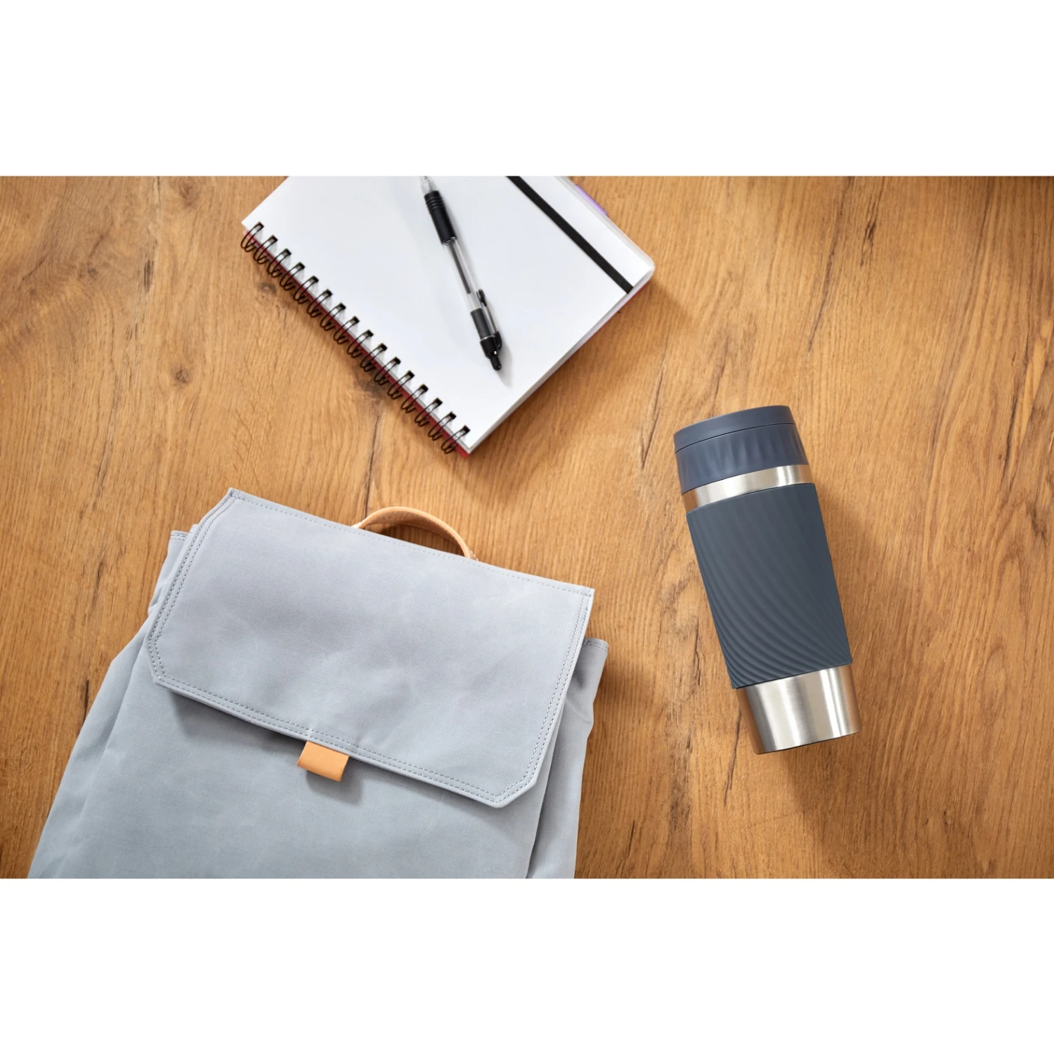 Tefal Travel Mug Easy Twist Isoleerbeker Antraciet 8 Tefal Travel Mug Easy Twist Isoleerbeker Antraciet - Afbeelding 8