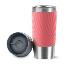Tefal Travel Mug EasyTwist Isoleerbeker Koraalrood