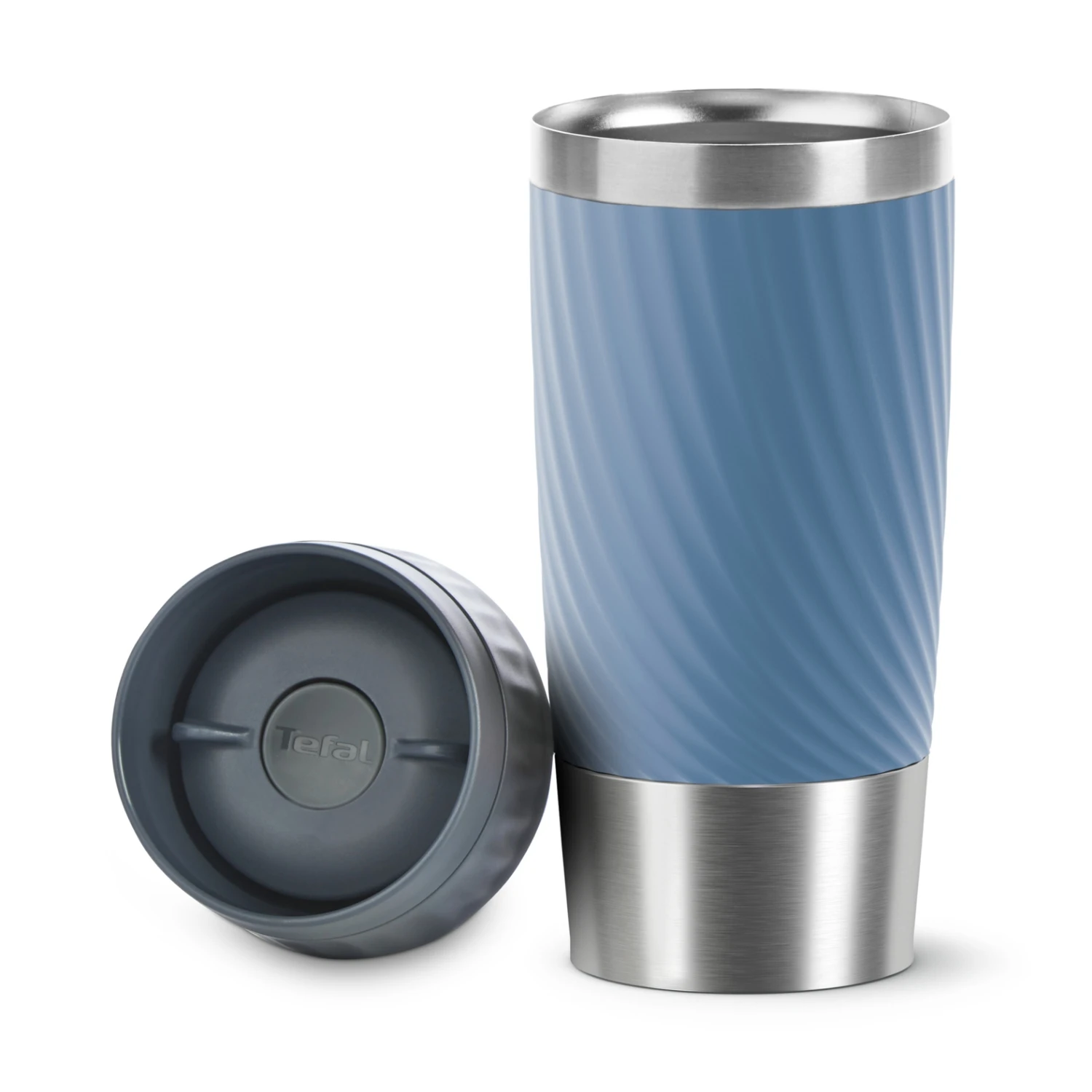 Tefal Travel Mug Easy Twist Isoleerbeker Blauw 1 Tefal Travel Mug Easy Twist Isoleerbeker Blauw
