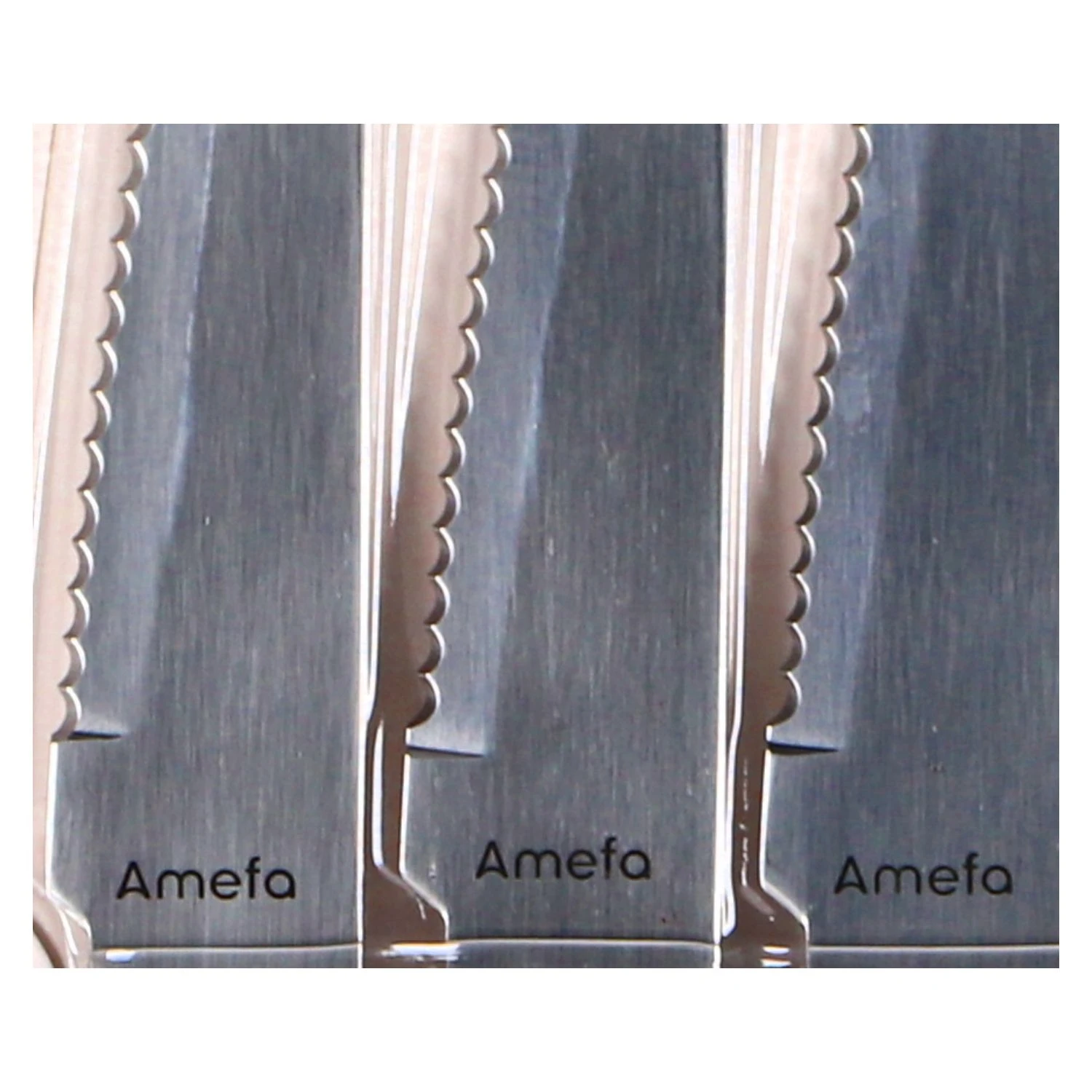 Amefa Pizza Steakmessen 6 Stuks Zwart 3 Amefa Pizza Steakmessen 6 Stuks Zwart - Afbeelding 3