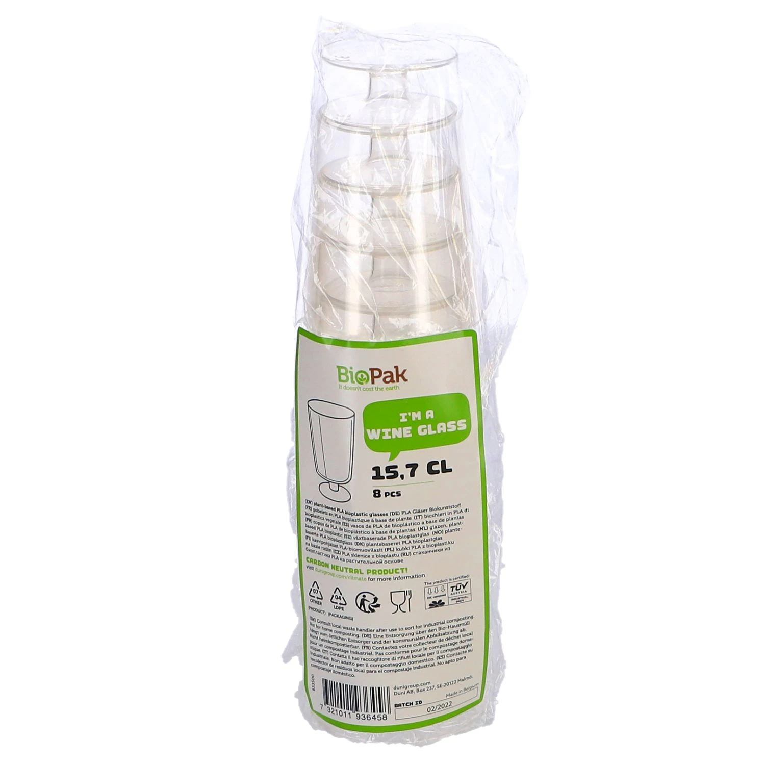 Duni Plastic Wijnglazen 15,7 Cl 8 Stuks 1 Duni Plastic Wijnglazen 15,7 Cl 8 Stuks