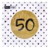 Servetten 50th Birthday 33x33 Cm
